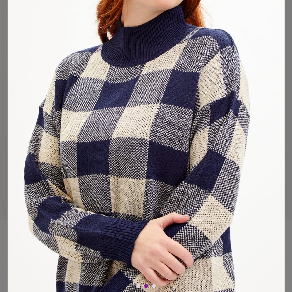 Evelyn Taylor Buffalo Check Sweater